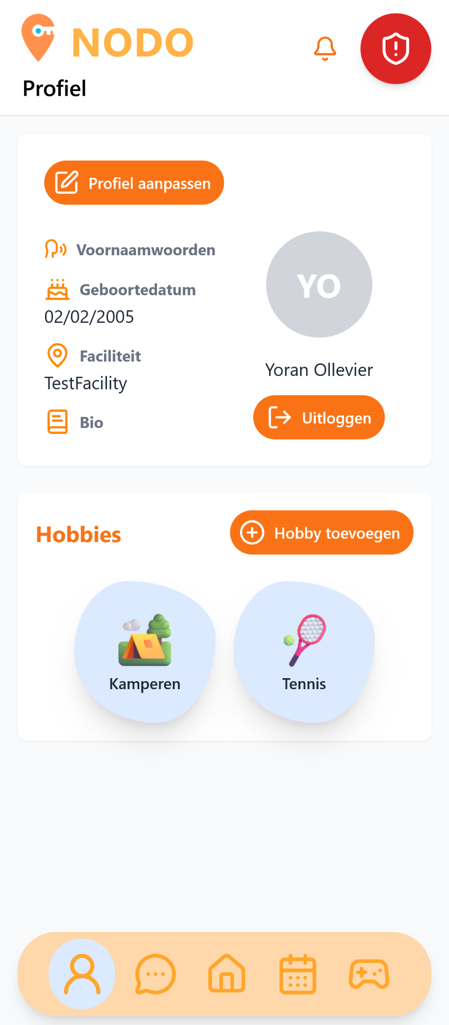 1. User Profile
